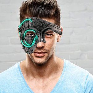 Light Up Mask,Halloween Phantom Of Masquerade Mask